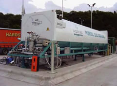 stazione di rifornimento gas metano liquido