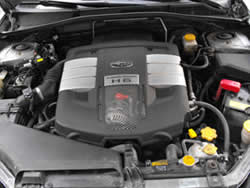 Vano motore Subaru Outback 3.0 con impianto gpl Vialle 2fuel