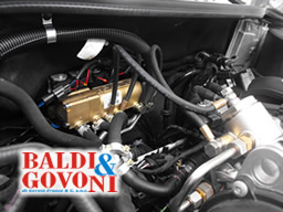 Unità di selezione carburante Audi A1 iniezione diretta con installato l'impianto gpl Vialle LPdi